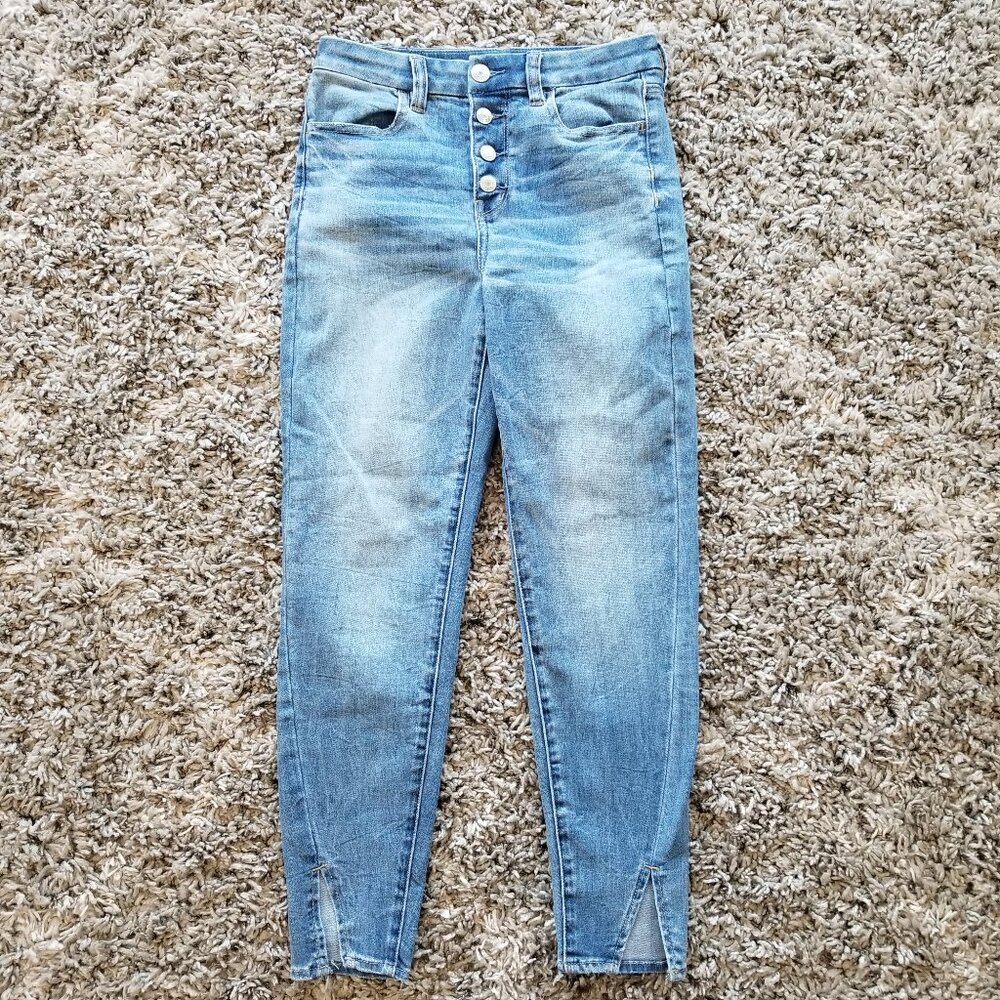 American Eagle Curvy Hi-Rise Jegging Jeans Size 4S - Picture 2 of 10